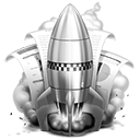 Rocketter Grey Icon 128x128 png